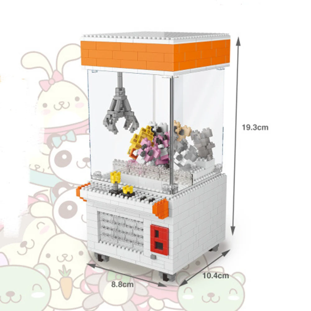

Clip Doll Machine Crane Machine Blocks Toys MOC Models Building Bricks Compatible With Loz Blocks And Legoe City Toys Kids Gifts