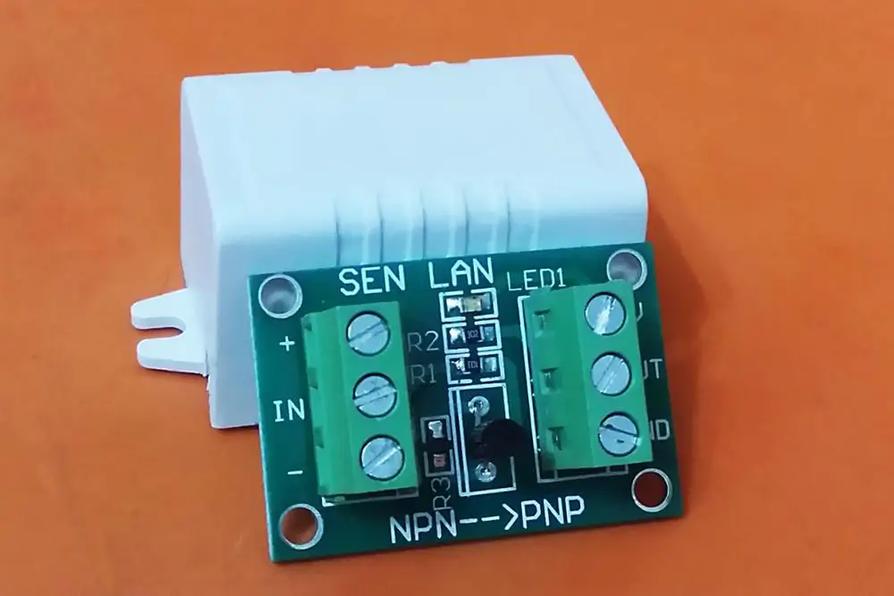NPN turn PNP PNP to NPN negative input positive output proximity switch