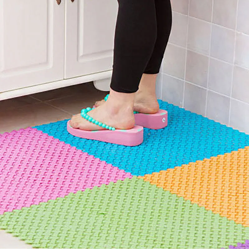 Bathroom Anti Slip Mat Toilet Kitchen Multi Color Pad Shower Room High Quality Plastic Pad 25cm*25cm Foot Massage Rubber Mat