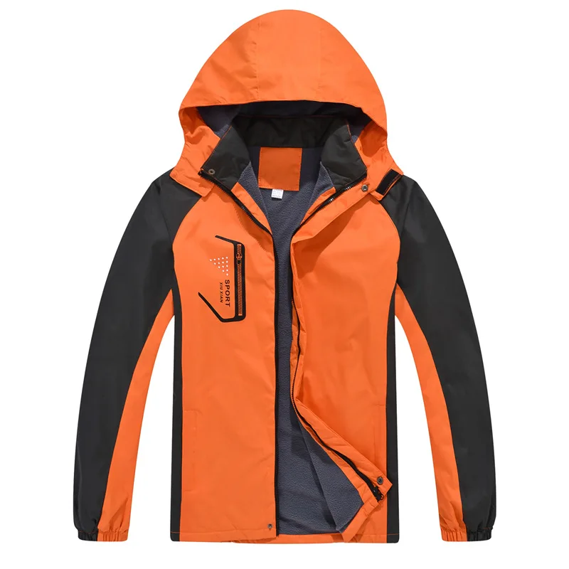 

Jacket Men Waterproof Windproof Hood Breathable Jackets Mens Spring Autumn Windbreak Coats Plus Size 3XL 4XL Outwear Clothes