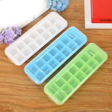 ПП с крышкой уплотнение 14 сетки мульти-квадратный Кубик Льда коробка льда кубик льда коробка льда