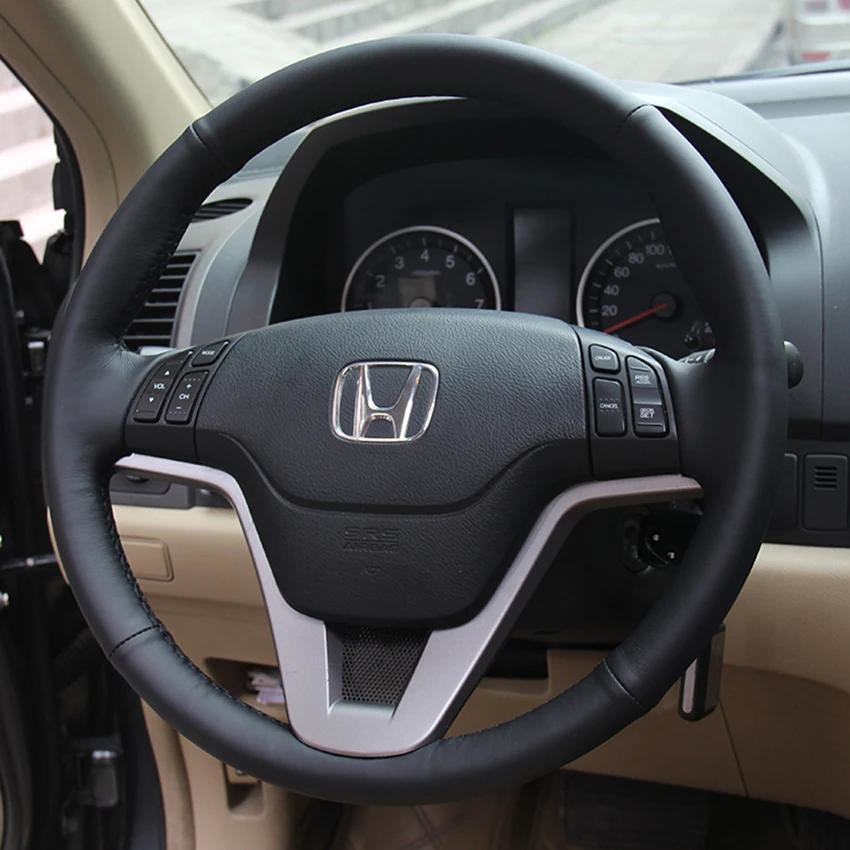 Чехол для Honda CRV 2007-2011 чехлы на руль Сделай Сам автостайлинг из натуральной кожи противоскользящие воздухопроницаемые крышки