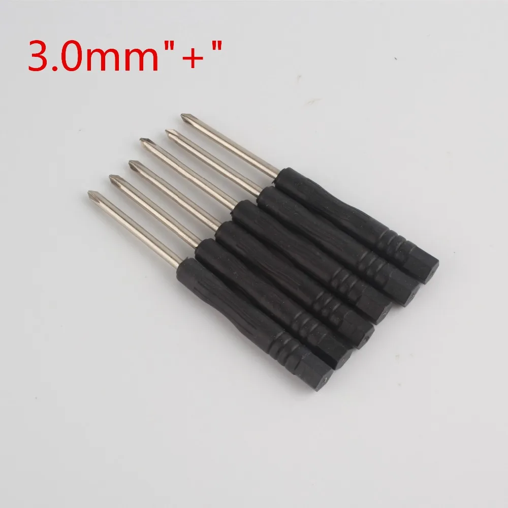 

1000pcs/lot 85mm Mini Screwdriver 3.0mm Phillips Screwdrivers Black Opening Tool for Repair Free Shipping