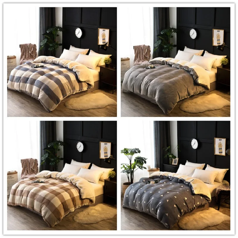 

New Luxury Quality Duvet Cover Blanket For Bed Sheets Soft Plush Plaid Towel Blanket Throw Winter Christmas Blankets On Sofa/Bed