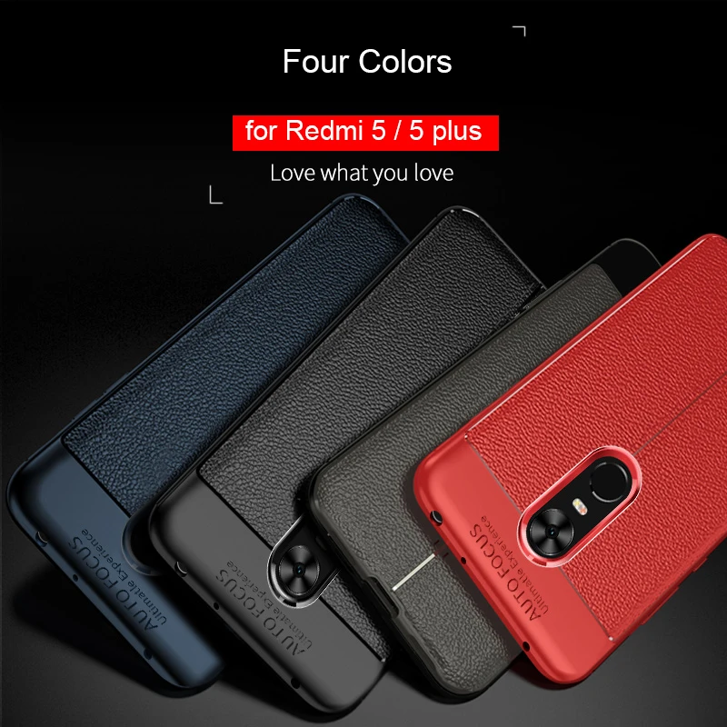 Xiaomi Redmi 5 Case Cover Leather Grained Shockproof Anti-Knock TPU Protective Back Cover Case for Xiami Redmi 5 Plus Redmi5 Xiaomi Redmi 5 Case Cover Leather Grained Shockproof Anti-Knock TPU Protective Back Cover Case for Xiami Redmi 5 Plus Redmi5