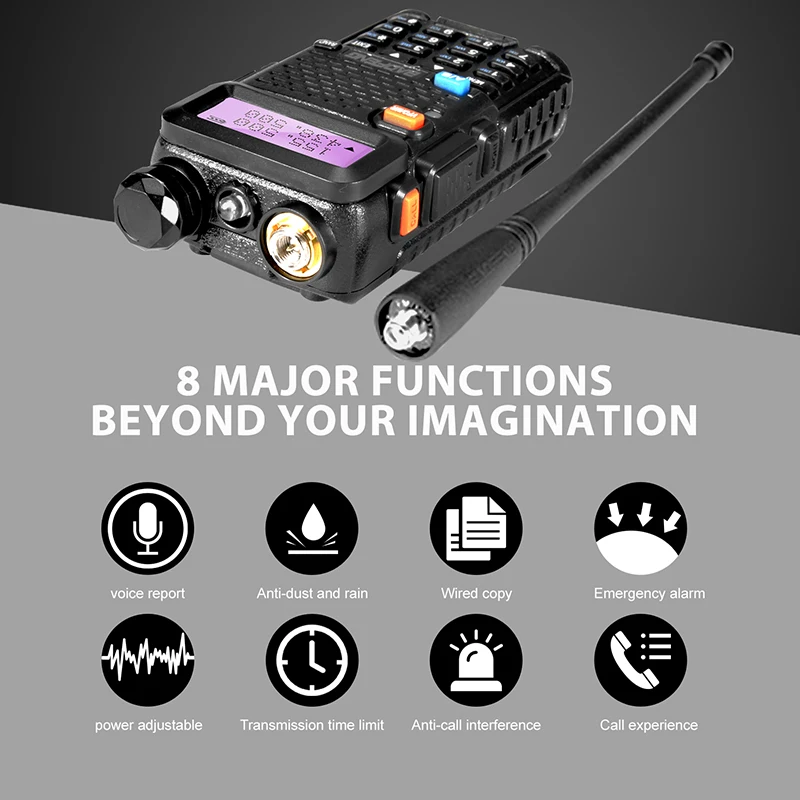 2PCS Baofeng UV-5R Hot Sale Walkie Talkie 5W Vhf Uhf Dual Band Portable Woki Toki UV5R Pofung CB Ham Radio Station Baofeng UV 5R 2PCS Baofeng UV-5R Hot Sale Walkie Talkie 5W Vhf Uhf Dual Band Portable Woki Toki UV5R Pofung CB Ham Radio Station Baofeng UV 5R