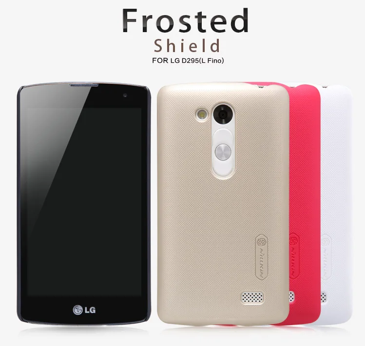 10 шт./лот оптовая продажа Nillkin Super Frosted Shield чехол для LG L Fino D295 с Экран протектор и