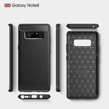 

30pcs/lot wire drawing Silicone Soft Cover Case For Samsung Galaxy Note 8