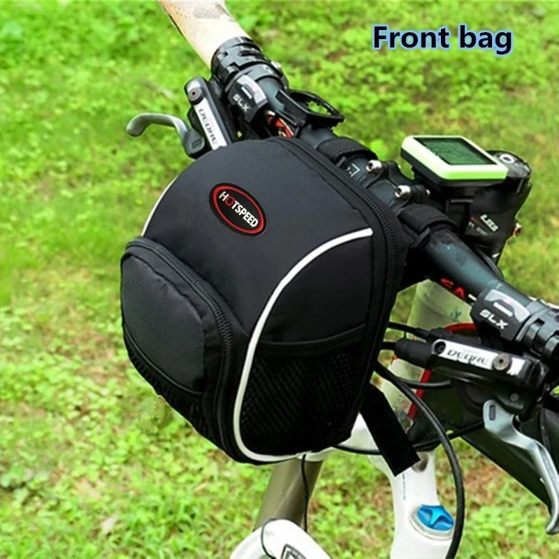 cheap Bicycle Front Bag Basket Balanced Car Head Scooter Handlebar Faucet Riding Bike Mtb Accessories Cycling Road Riding Folding Bag