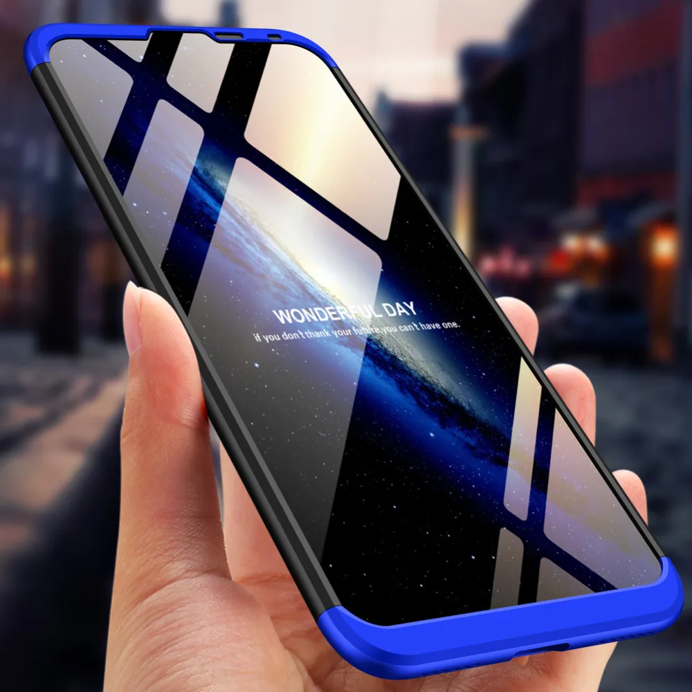 For Huawei Y7 Pro Case 360 Degree Full Body Cover Case For Huawei Y7 Pro 2019 Hybrid Shockproof Case With Tempered Glass Film