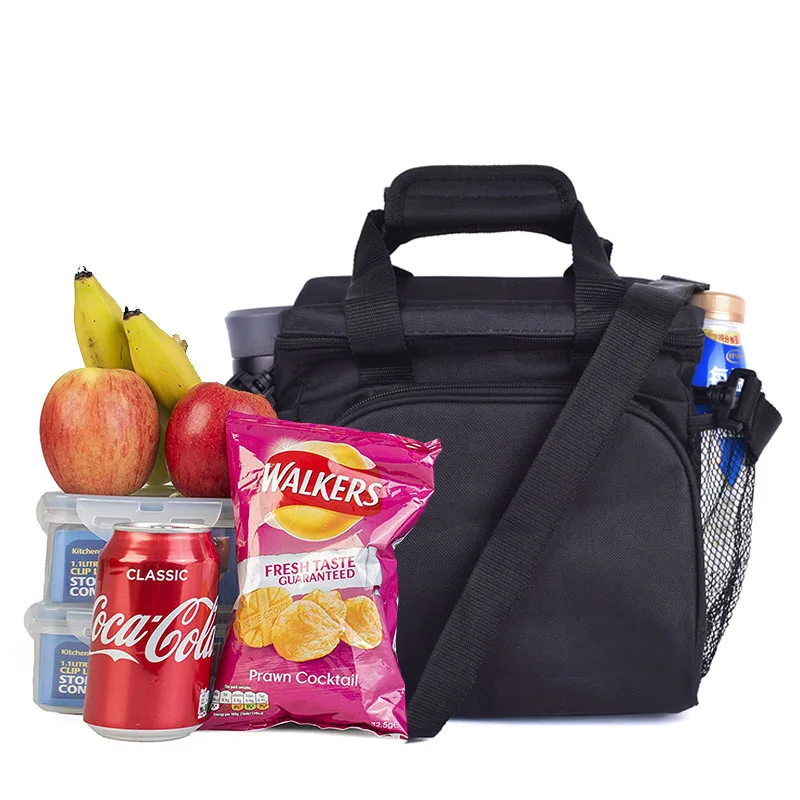 Женская кемпинговая алюминиевая Изолированная термальная сумка для пикника ящик-кулер для обеда Детская школьная теплая сумка на плечо 441
