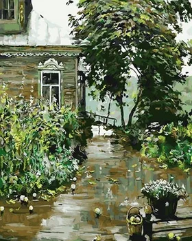 

Unframe diy picture oil painting by numbers paint by number for home decor canvas painting 5065cm a way