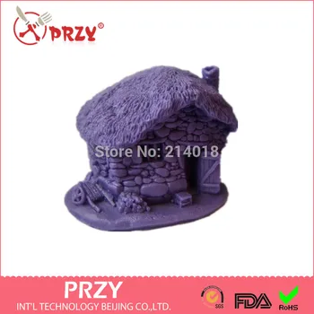 

DIY Sell hot 3D house/stone shaped silicone mold fondant Cake decoration mold Handmade soap mold