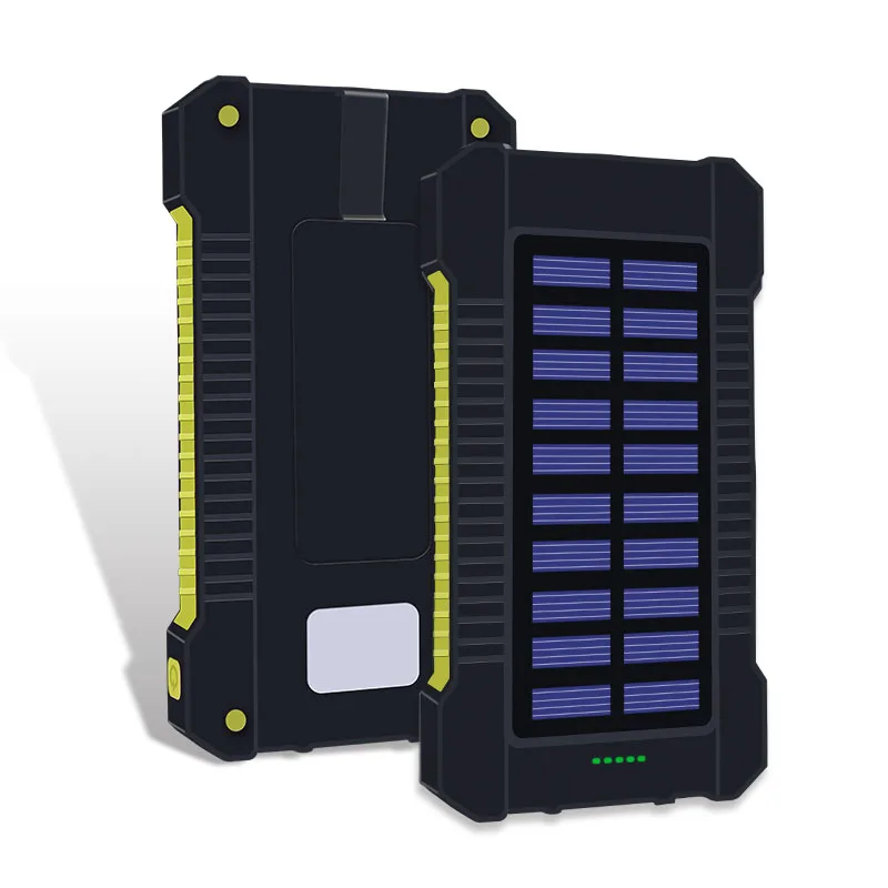 Хорошо продаваемая солнечная панель Портативный водонепроницаемый внешний аккумулятор 10000 мАч двойной USB солнечная батарея Внешний аккумулятор портативное зарядное устройство для сотового телефона