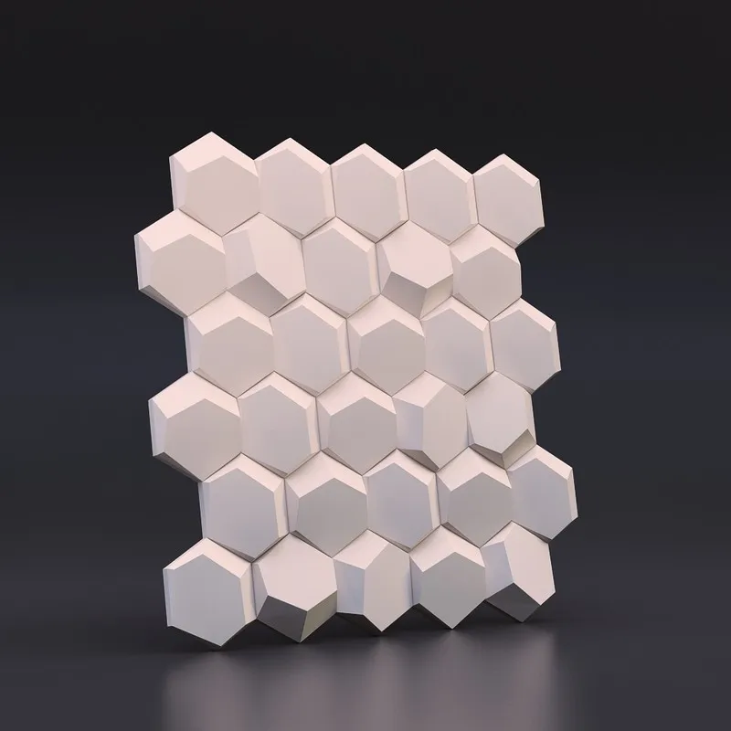 Geometric wall tile die silicone concrete brick molds honeycomb design