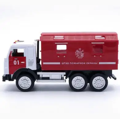 Модель автомобиля из 1:50 сплава, высокая симуляция военного грузовика, металлические отливки, музыкальная и мигающая модель игрушечного автомобиля - Цвет: 4