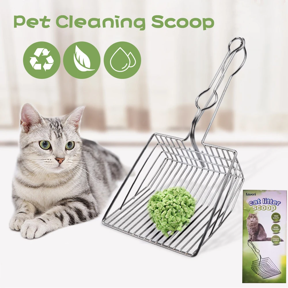 

Cat Litter Scoop Metal Waste Poop Pet Sand Shovel Tool Cleaning Scooper