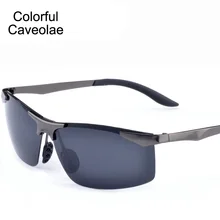 New 2017 Men Designer Sunglasses Casual UV400 Fashion Man Sun Glasses Driving Polarized Gold Glasses Male