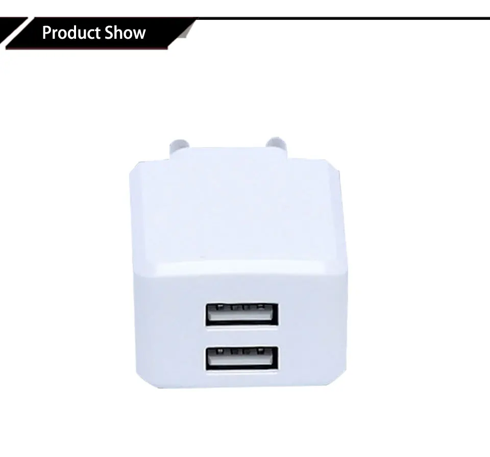 Dual USB Mobile Phone Charger 5V 2A European standard EU USA Plug Universal For IPhone Samsung HTC Xiaomi EUR phone Tablet (6)