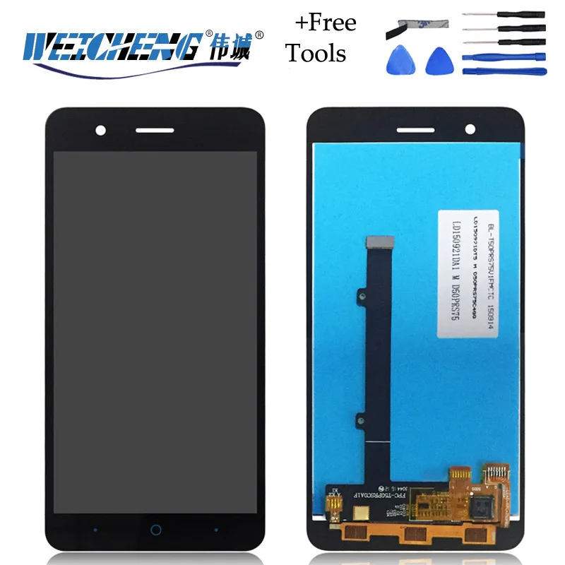 Черный для ZTE Blade A510 ЖК дисплей + сенсорный экран в сборе дигитайзер Замена zte LCD