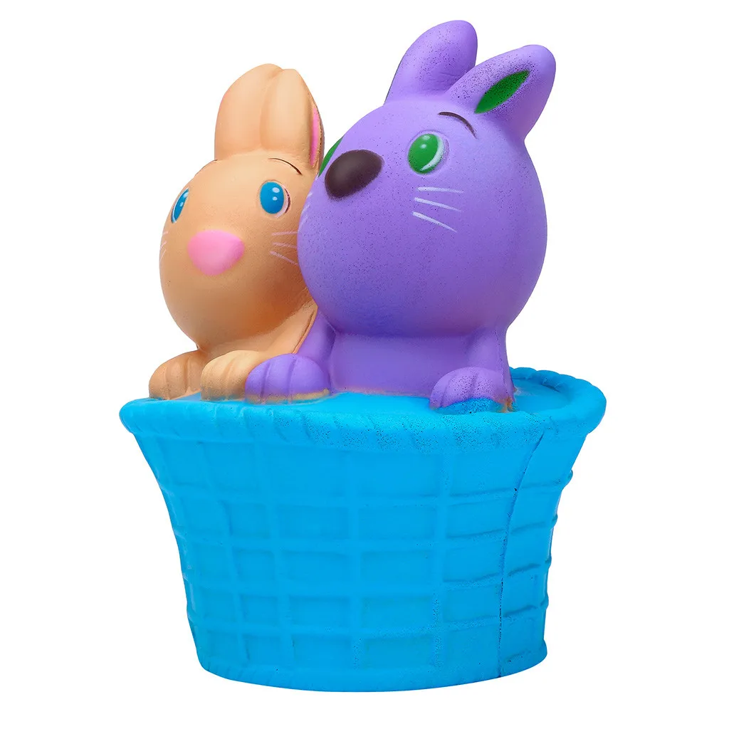 Детская игрушка мягкое веселье Kawaii мягкие игрушки счастливого пасхального кролика кролик ребенок ароматизированный медленно поднимающийся сжимающий сбор Пасхальный подарок