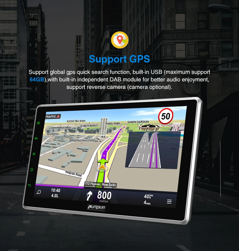 Excellent Pumpkin 2 Din 10.1