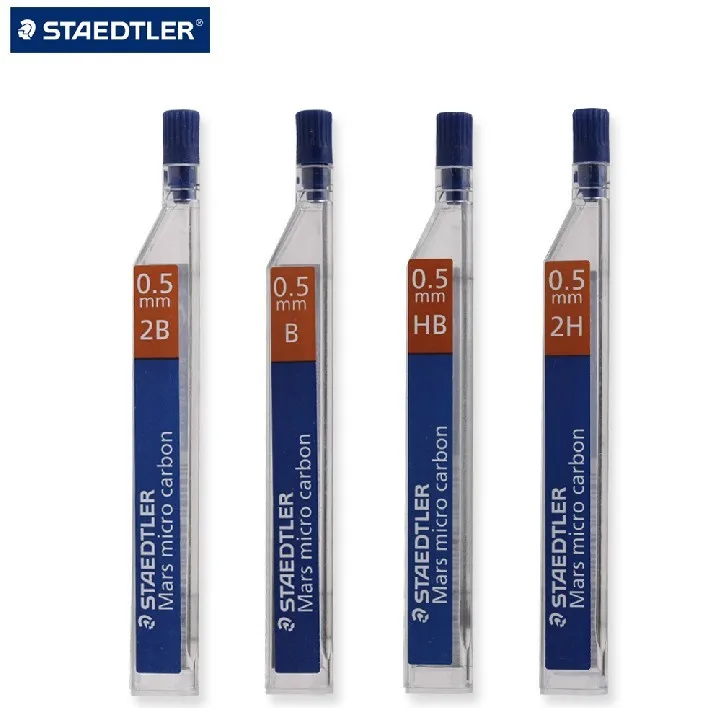 1 туба STAEDTLER 250 механический карандаш грифель 12/тубы 0,5 мм 2 H/H/HB/B/2B профессиональный класс Специальный рисунок живопись