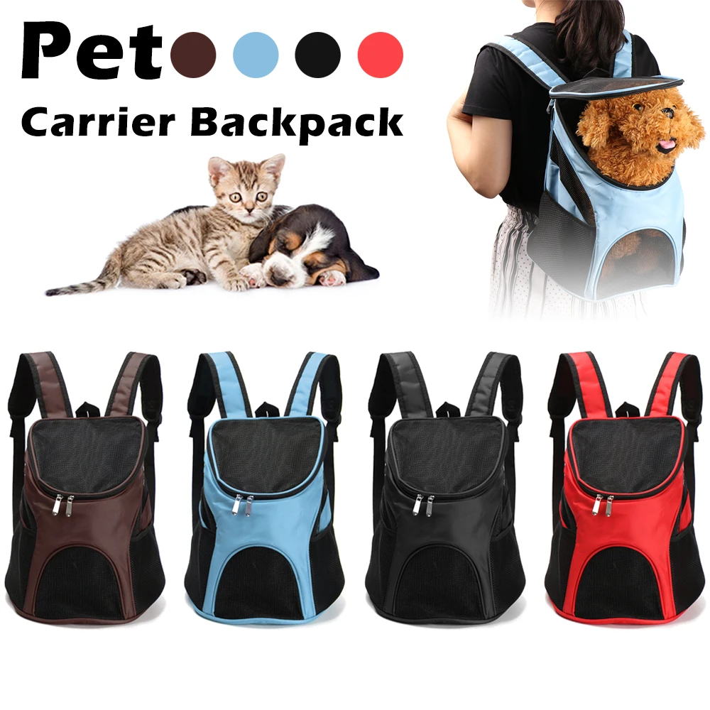 1 шт., открытый рюкзак для перевозки животных, дорожная дышащая сумка для собак и кошек, портативная застежка-молния, двойная сумка на плечо, дорожная сумка для кошек
