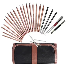 18 шт./компл. принадлежности для эскизов Набор Профессиональный рисунок набор художников набор карандашей и эскизов древесный уголь художественные инструменты черный