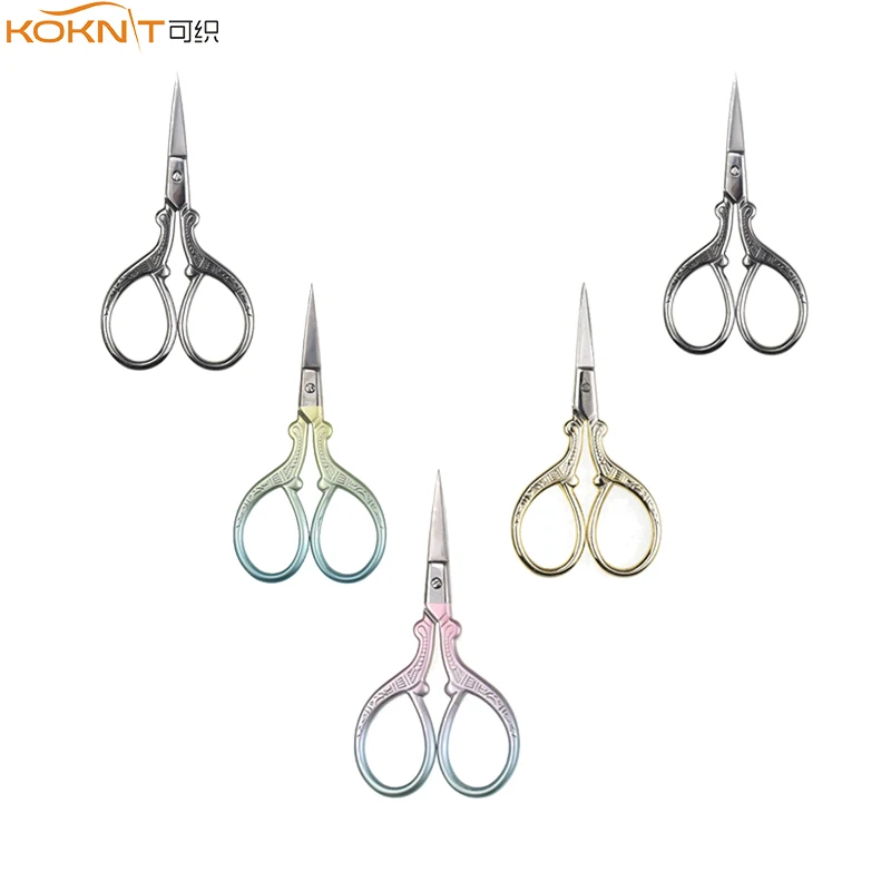 

KOKNIT 4 Colors Vintage Tailor Scissors Small Cross Stitch Embroidery Scissors Women Tailors Handcraft Scissors DIY Tools