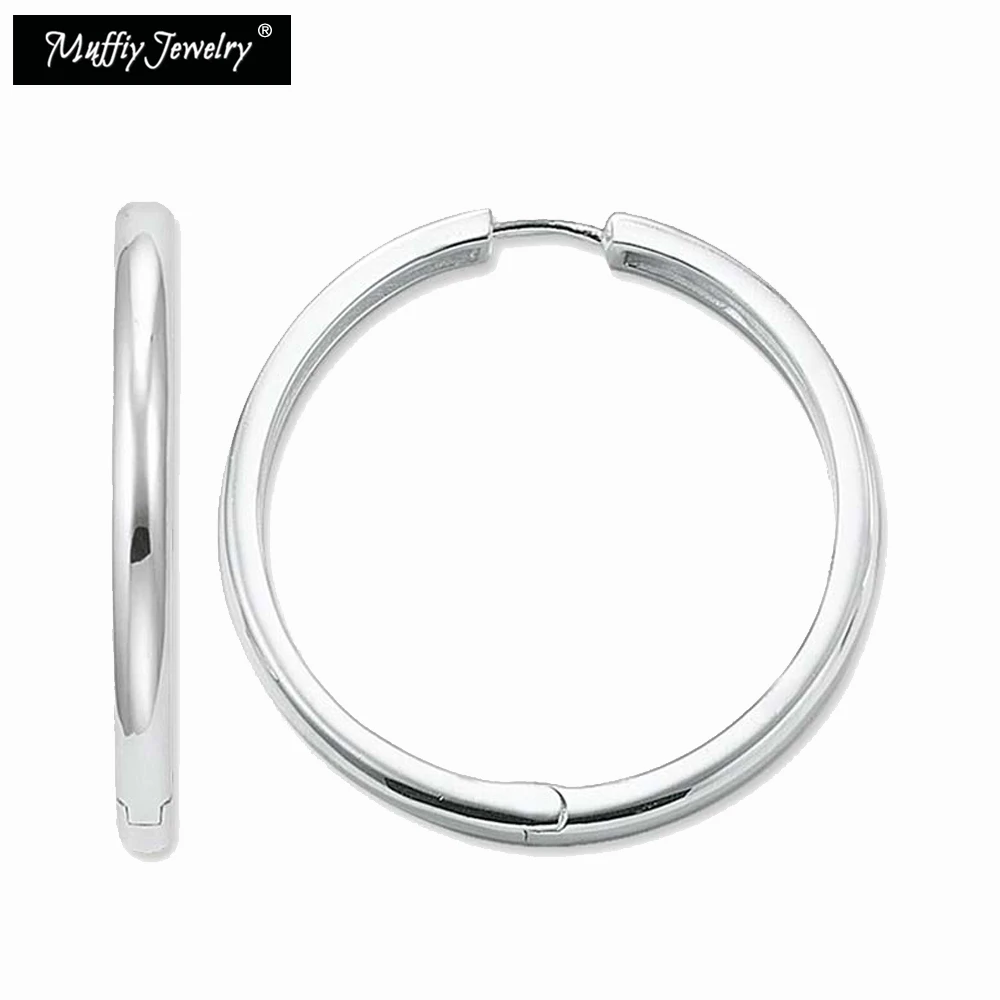 

Creole Hinged Hoop Earrings Large,Thomas Style Fashion Good Jewelry For Women,2017 Ts Trendy Gift In 925 Sterling Silver
