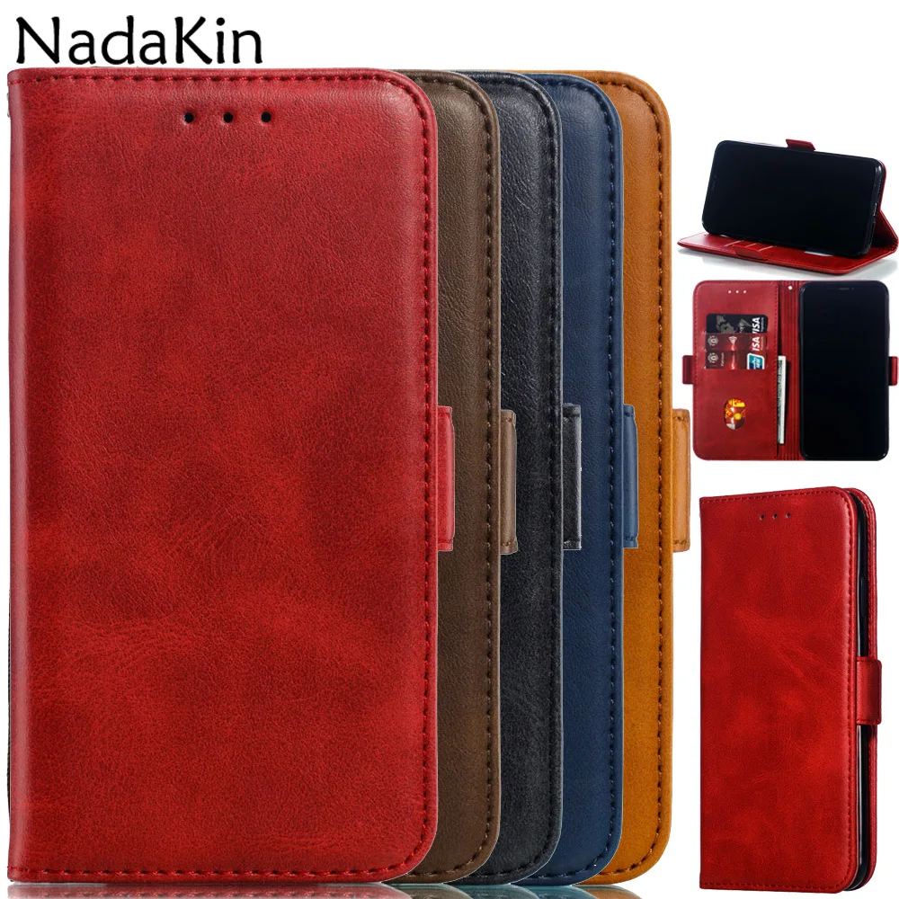 

Retro Classic Leather Book Phone Case for Huawei Mate 10 Lite Plain Flip Cover for Nova 2i With Easy Storage Holder