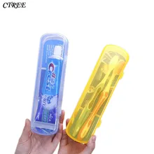 CTREE 1 шт. простая переносная коробка для хранения зубных щеток органайзер для зубной пасты для ванны для кемпинга на открытом воздухе дорожные коробки для хранения C142