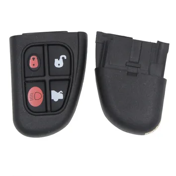 

New Rerlacement 4 Button Remote Key Fob Repair Case Shell For Jaguar X Type S Type XJ XK XJR XF E (Button Half ) Key Cover