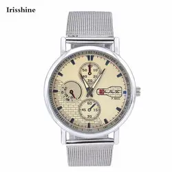 Irisshine C66 бренд класса люкс Для мужчин часы wo Для мужчин montre homme роскошный унисекс; модные часы Сталь ремешок часы