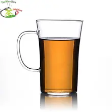 1x370 мл Высококачественная термостойкая прозрачная стеклянная чайная чашка с расклешенными цветами, зеленая чайная кружка в европейском стиле, стеклянная посуда