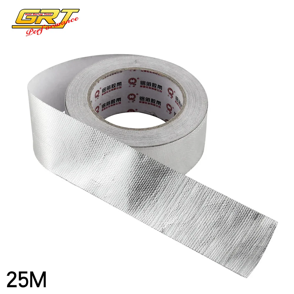 Aluminum Foil Exhaust Wrap 2"x25 Meter Roll Self Adhesive Reflect A