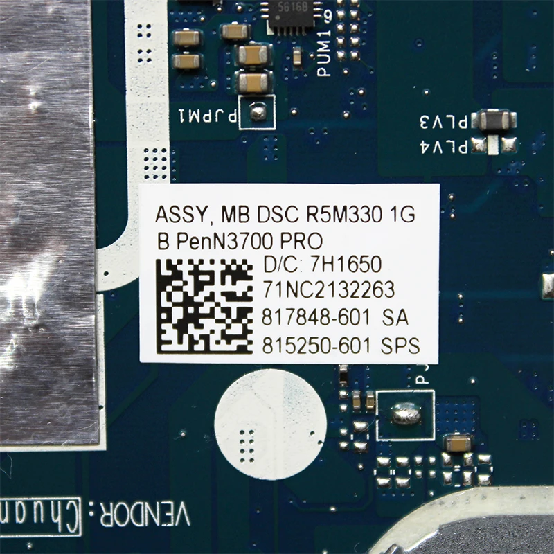 الأصلي ل جناح HP 250 G4 15-AC اللوحة المحمول N3700 CPU R5 M330 1G GPU DDR3 817848-601 815250 -601 ABQ52 LA-C811P