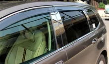 For Ford EVEREST SUV 4DR 2015 2016 Exterior Window Vent Shade Visors Rain Guards Deflector 4pcs