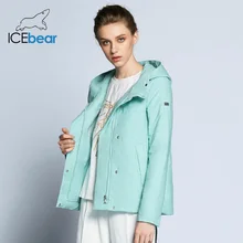 ICEbear 2018 Double Breasted Cotton Padded Fashion Warm Parka Outerwear Autumn Spring Short Womens Coats And Jackets GWC82117D