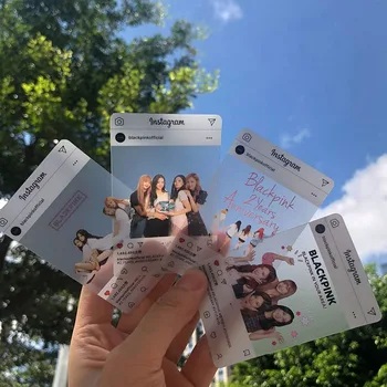

2019 New 8Pcs/Set Blackpink Lisa Photocard Kpop Transparent Card Regalia Woman Group Star Periphery For Students