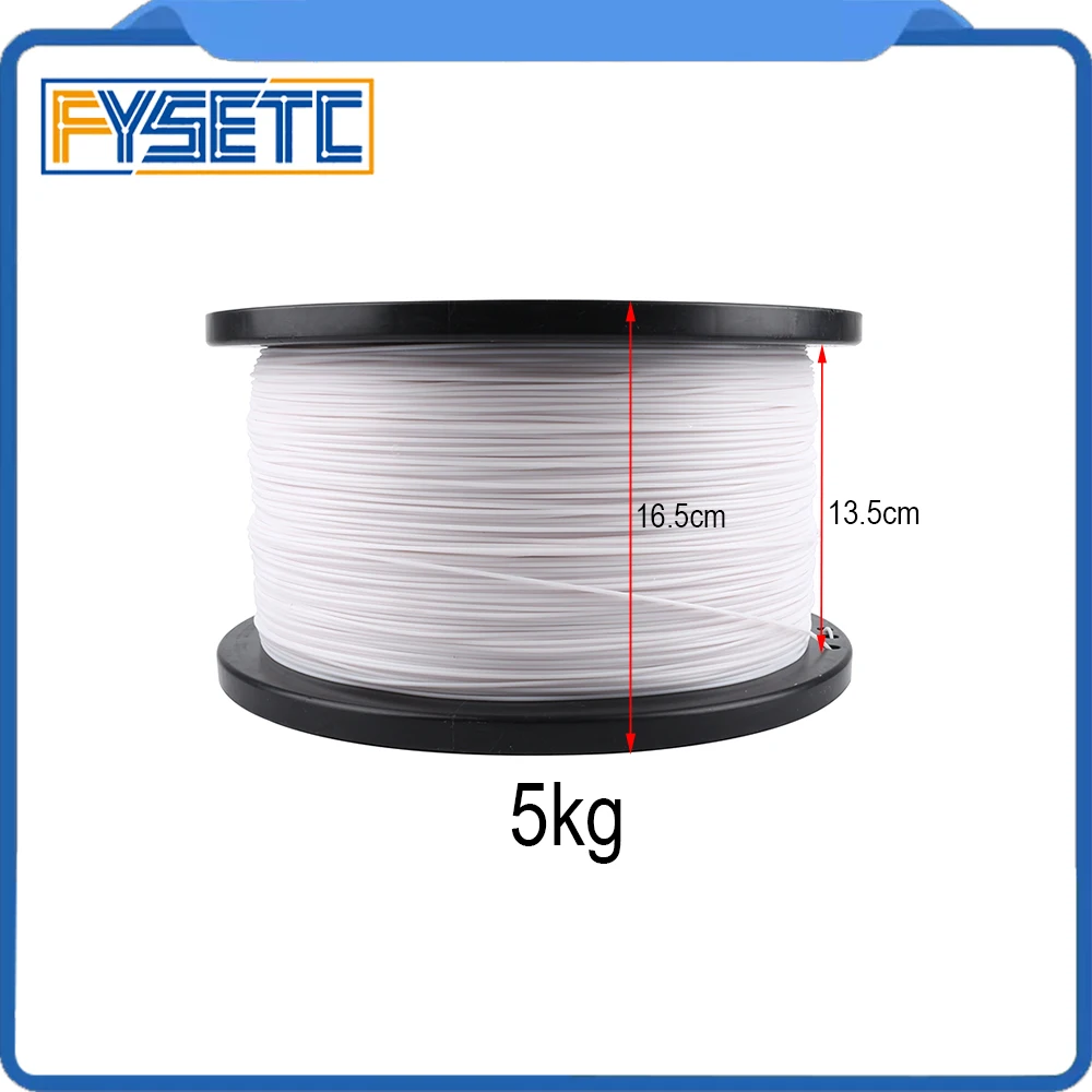 

1.75mm 1roll/5KG PLA Filament Top Quality White Color Printing Materials 1.75 PLA Filament For 3D Printer/3D Pen