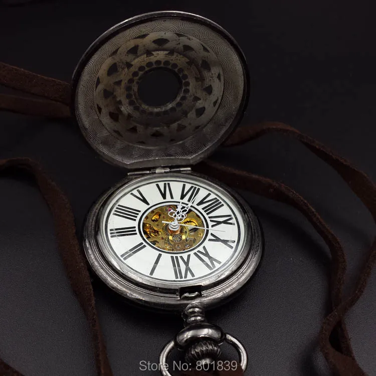 Элегантные римские цифры белого цвета с циферблатом, витым узором, карманные Для мужчин механические карманные часы с Цепочки и ожерелья цепь хороший подарок цена H138