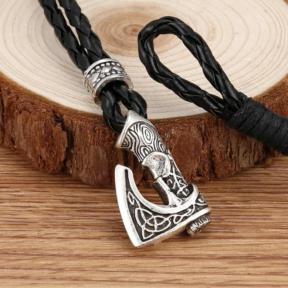 Mjolnir Руна викингов Norse Celtics Ax браслет кожаный браслет для мужчин ручной работы амулет ювелирные изделия-талисманы подарок