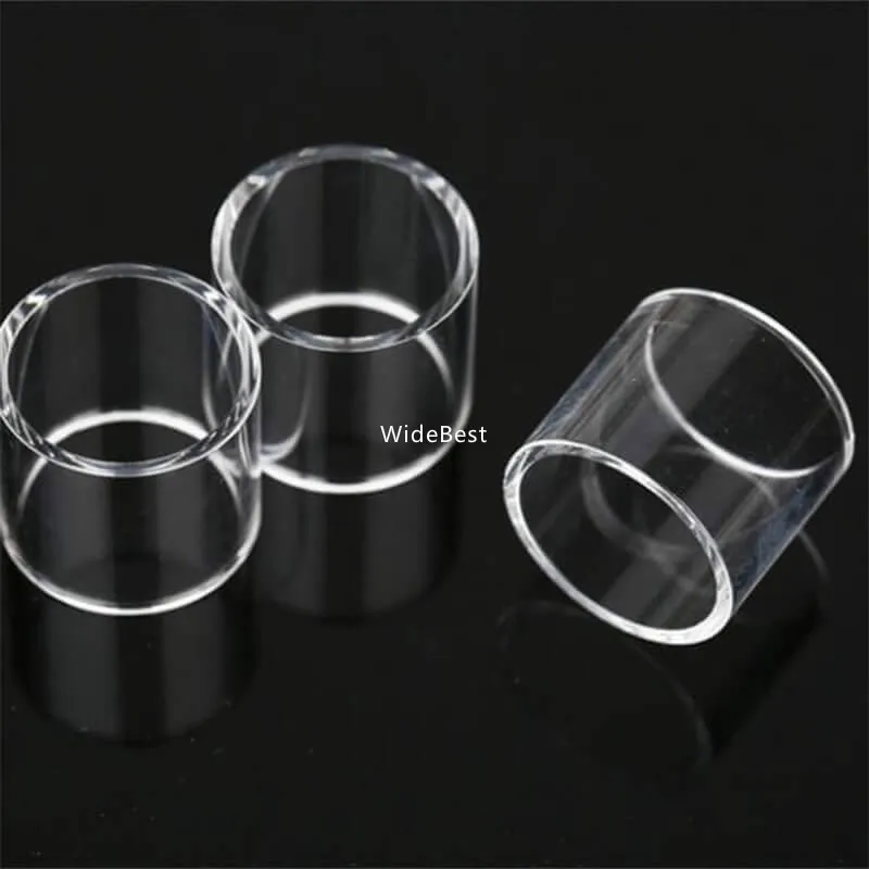 

3PCS Round Bottom Pure Glass Tube Replacement for Hellvape Rebirth RTA (1 piece Bubble 5ml+1 Normal 2ml+1 Rainbow 5ml)