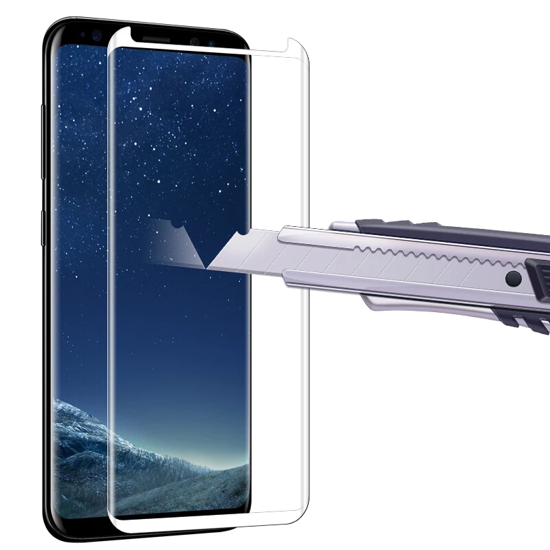 Изогнутое 3D покрытие из закаленного стекла для samsung S8 S8Plus S9 S9Plus для samsung Galaxy S8 S8Plus задняя крышка для телефона защитная ультратонкая мягкая