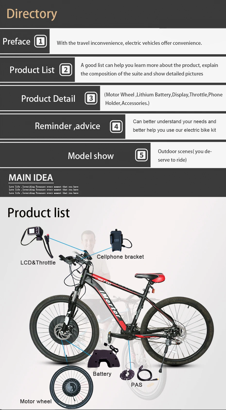 Flash Deal 36V 250W Electric Bike Kit for MTB Bike Road Bicycles Front Motor Wheel 26" 700C E Bike Parts All in One Kit Imortor Ebike 1