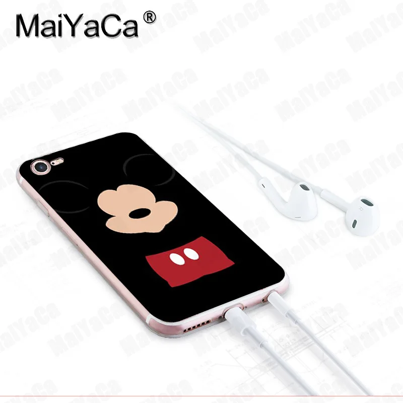 MaiYaCa для iphone 7 6 X чехол с рисунком Микки и Минни Маус Прозрачный чехол для телефона для iphone 8 7 6 6S Plus X 5 5S XS XR XSMAX - Цвет: 6