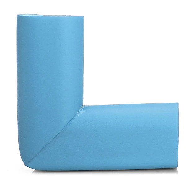 Резиновый пенопласт 1 шт. детский стол угол стола защита на углы бампер прекрасный мягкий защитный чехол - Цвет: Небесно-голубой