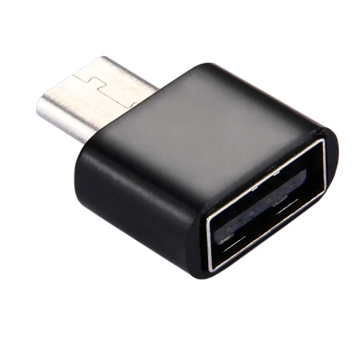 Type-C OTG адаптер USB 2,0 мама к type C OTG дата-адаптер для зарядки - Цвет: Black